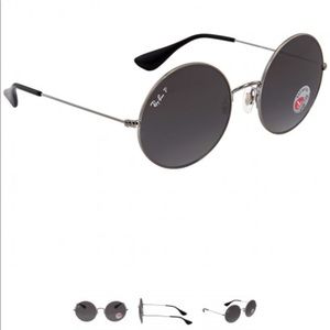 SOLD POLARIZED Ja-jo Gray Round Sunglasses RB3592